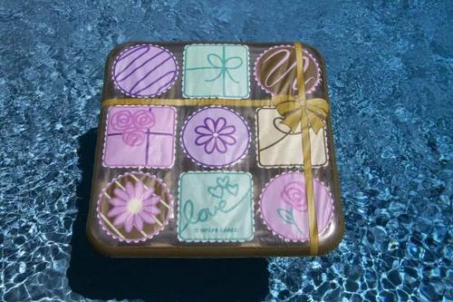 Vista 2 de Swimline Box of Chocolates - Flotador de piscina, marrón, 73"/73"/10