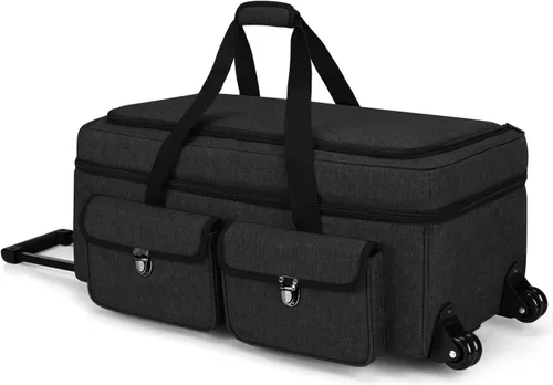 Vista 8 de Yarwo - Funda de transporte para manualidades compatible con Cricut Explore 5/Maker 4 Explore 4/3, Maker 3, Cameo 5/4, Double Layers, Heavy Duty
