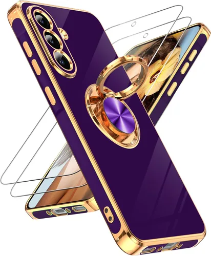 Vista 103 de LeYi Funda para iPhone XR: con Protector de Pantalla de Vidrio Templado [Paquete de 2] Soporte de Anillo Giratorio de 360°, Soporte Magnético