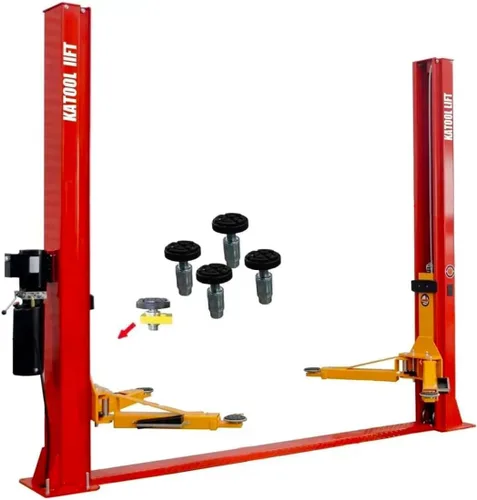 Vista 6 de KATOOL - Elevación de bloqueo de un solo punto, capacidad de elevación de 12000 libras, 4.0 HP, 2/dos postes, elevación automotriz, elevador de auto
