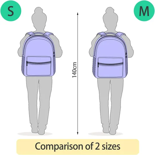 Vista 7 de Nander Mochila de viaje para la escuela, mochila de hombro para laptop, mochila universitaria para mujeres, hombres, niños y niñas, Bandera