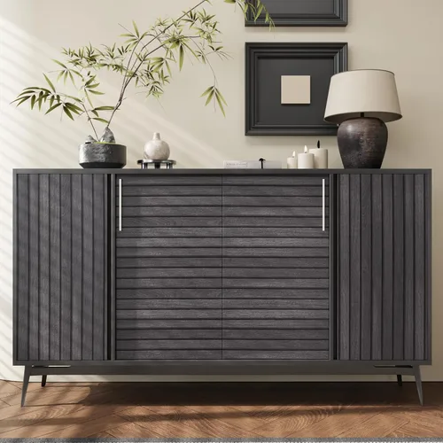 Vista 5 de CRE8TIVE Papel tapiz de listones de madera gris oscuro despegar y pegar papel de contacto de grano de madera impermeable autoadhesivo aspecto