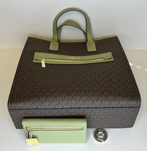 Vista 5 de Michael Kors MICHAEL Michael Kors Kenly - Bolso grande NS con gancho grande para cartera triple a juego