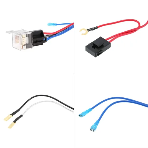 Vista 8 de Kit de relé de arnés de cableado de 12 V 30 A para modificación de bocinas de tono de explosión con bandas