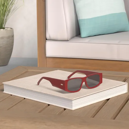Vista 39 de SOJOS Gafas de sol polarizadas rectangulares Y2K de moda para mujeres y hombres, gafas de sol rave de diseñador de moda SJ2228