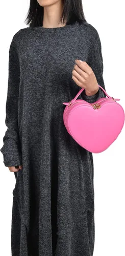 Vista 3 de lola mae Bolso cruzado con forma de corazón para mujer, con cremallera alrededor del bolso de hombro