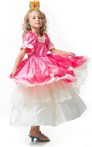 Vista 6 de Pendientes de corona de princesa, guantes para niñas, accesorios de disfraz de Halloween