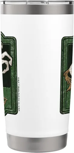 Vista 4 de The Lord of the Rings The Prancing Pony - Vaso aislado de acero inoxidable Blanco