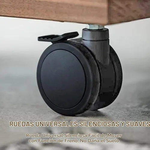 Vista 8 de Mesa auxiliar ajustable en forma de C, mesa auxiliar con ruedas para sofá, mesa giratoria de 360° para sala de estar, dormitorio, estudio y espacios