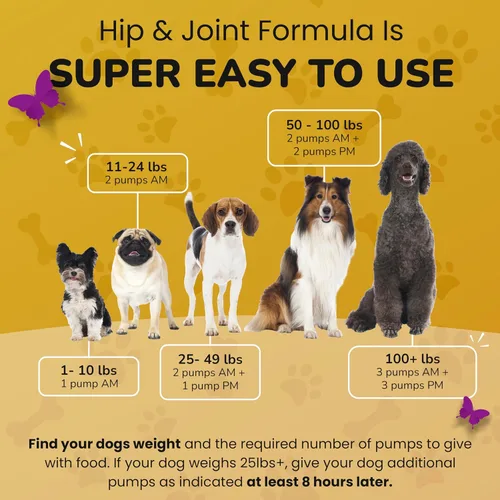 Vista 4 de Suplemento de cadera y articulaciones para perros, glucosamina condroitina aprobada por veterinarios para perros, soporte de flexibilidad y fuerza