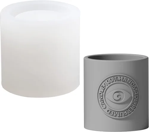 Vista 11 de Molde de silicona de estatua 3D, molde de escultura de retrato de hormigón para tapa de tarro de vela, herramientas de decoración del hogar