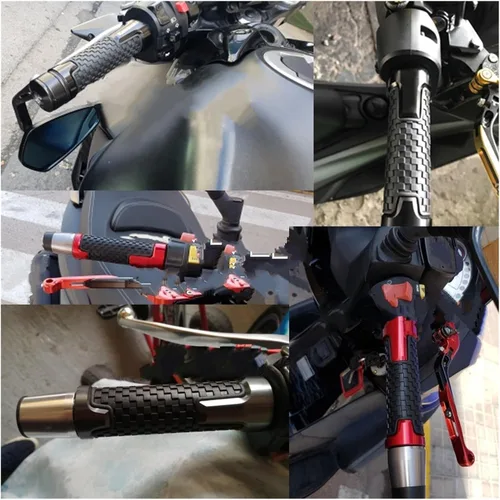 Vista 3 de Empuñaduras de manillar para Bajaj para Dominar 400 7/8 pulgadas 0.866 in Perillas de motocicleta antideslizantes Agarres de manillar de mano