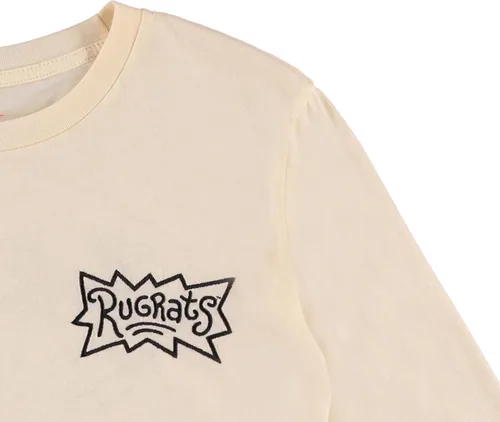Vista 4 de Nickelodeon Rugrats Angelica and Reptar - Camiseta de manga larga con estampado de manga larga