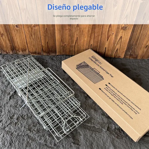 Vista 5 de Gingbau Trampa de ardillas plegable resistente para animales vivos (no para ratón)