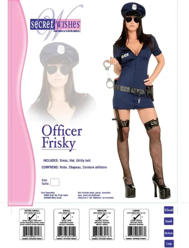 Vista 2 de Secret Wishes - disfraz de policía sexy