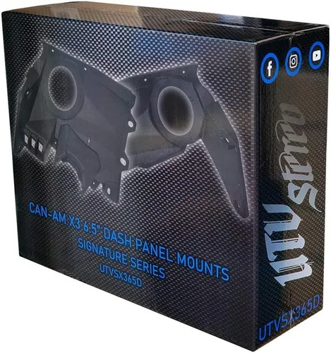 Vista 4 de UTV Stereo Can-Am Maverick X3 Pods de altavoces de 6.5 pulgadas y kit de salpicadero. Obtén más sonido de tu vehículo. (Kit de salpicadero)