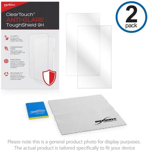 Vista 8 de BoxWave Protector de pantalla compatible con Sony XAV-AX8100 – ClearTouch Anti-Glare ToughShield 9H (paquete de 2), protector de pantalla