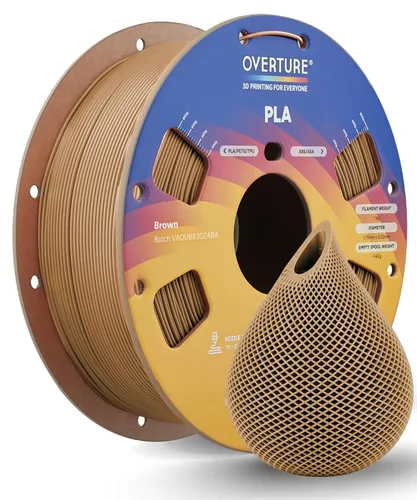 Vista 27 de OVERTURE Paquete de 10 filamentos PLA de 0.069 lbs (0.069 in), filamento de impresora 3D de herido ordenado, paquete de 10 bobinas de 2.2 libras