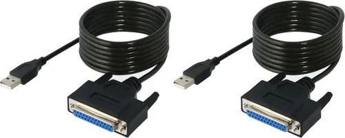 Vista 10 de SABRENT Adaptador de impresora paralelo USB 2.0 a DB25 IEEE-1284 (CB-DB25)