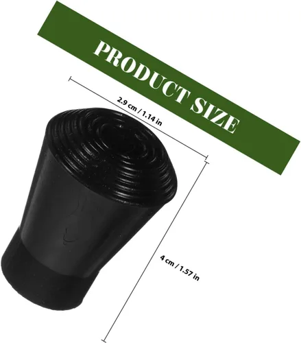 Vista 2 de 3pcs Black Rubber Drum Stand Feet, Anti Slip Floor Protectors for Kits