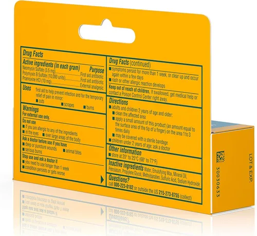 Vista 7 de Neosporin + Crema de doble acción para aliviar el dolor, 0.5 onzas
