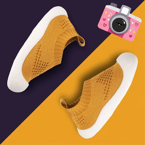 Vista 4 de Zapatos para bebés de 1 a 4 años, zapatos para niños pequeños, zapatos para niños y niñas, suela suave, tela de algodón antideslizante, malla