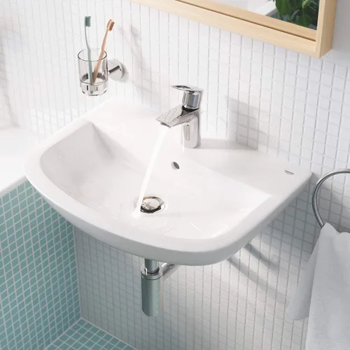 Vista 2 de Grohe 40585001 BauCosmopolitan soporte f.vidrio/jabón, Starlight Cromo