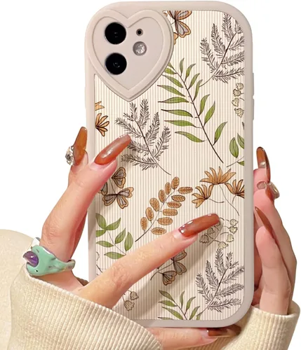 Vista 37 de Lovmooful Funda para iPhone 11 con diseño de oso lindo floral con lentes de Flor de Oso2