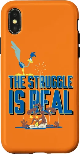 Vista 5 de iPhone 16 Looney Tunes Roadrunner the Struggle Is Real Case