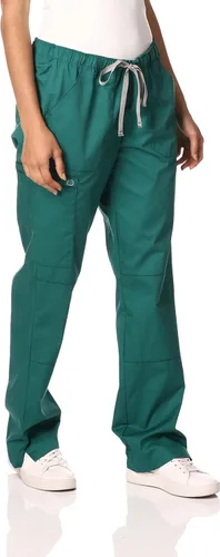 Vista 5 de WonderWink, pantalones elásticos resistentes para mujer de Wonderwork, talla petite plus Negro