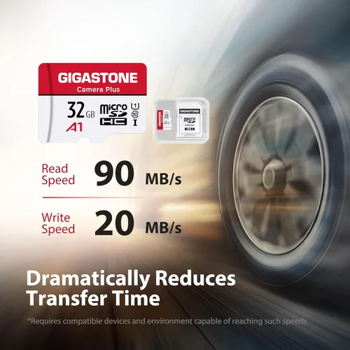 Vista 2 de GIGASTONE - Tarjeta Micro SD de 1 TB, Camera Plus, GoPro, cámara de acción, aplicación A1 Run para smartphone, compatible con Nintendo-Switch, 150