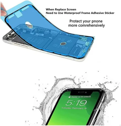 Vista 4 de Adhesivo impermeable para pantalla para iPhone 11 Pro, paquete de 2