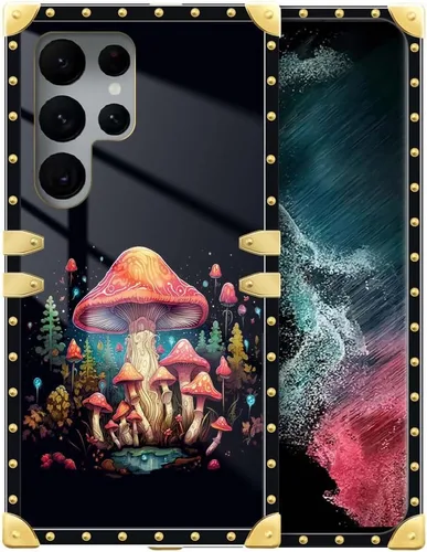 Vista 13 de Funda compatible con Samsung Galaxy S22 Ultra, funda protectora de TPU suave a prueba de golpes de 4 libélulas en la flor para Samsung Galaxy S22