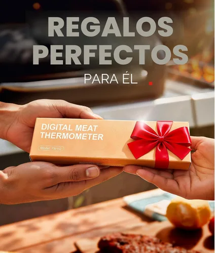 Vista 8 de Termómetro digital para carne, lectura instantánea de 1-2 segundos Rojo
