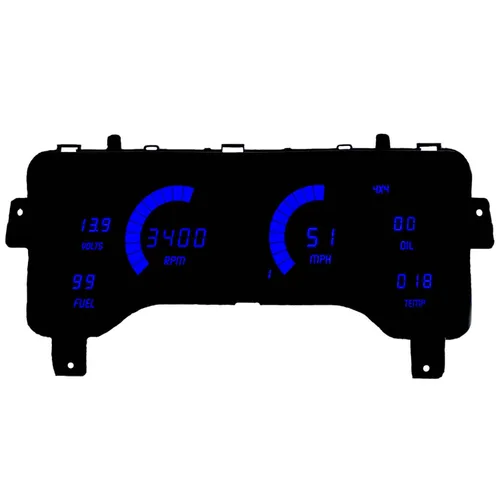 Vista 3 de Elite-Drive Jeep TJ Digital Dash - Panel de instrumentos LED de repuesto para Jeep Wrangler TJ 1997-2006, panel de medidor digital, actualización
