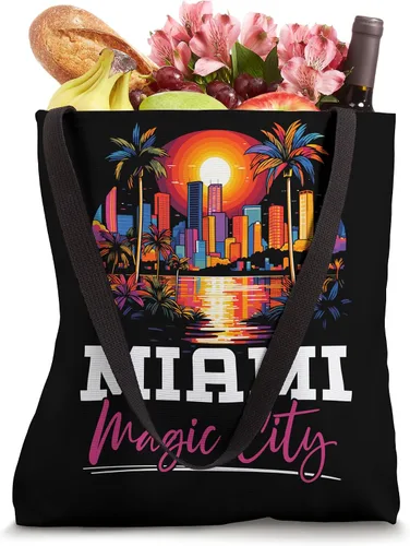 Vista 4 de Miami City Florida USA State America United States Tote Bag