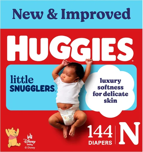 Vista 12 de Huggies Little Snugglers - Pañal para bebé, talla 1, 8 a 14 libras, 34717, 20