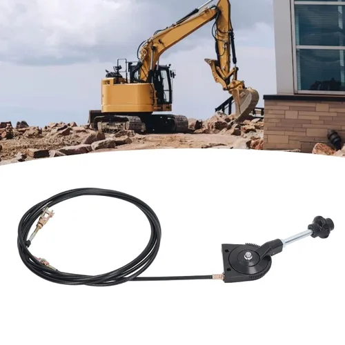 Vista 8 de Cable de acelerador manual de excavadora, cable de acelerador universal de 3,5 M, cable de control de motor de excavadora, tubo de PU de junta