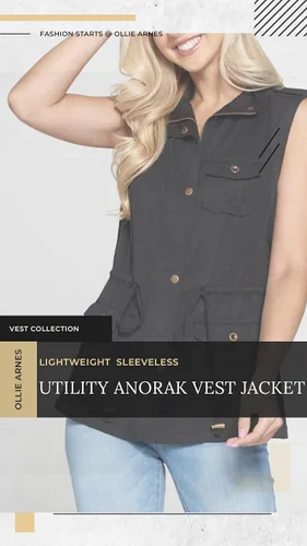 Vista 6 de OLLIE ARNES Chaleco Anorak ligero sin mangas para mujer