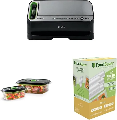 Vista 9 de FoodSaver Sistema de sellado al vacío V4400 + recipientes para conservar alimentos (paquete de 2)