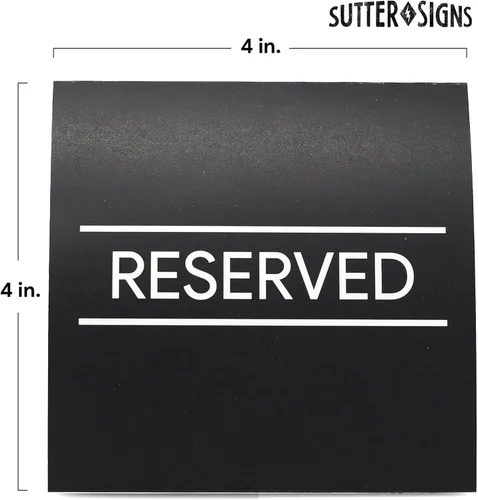 Vista 2 de Carteles de mesa reservados, paquete de 20 Tarjetas de mesa para bodas, restaurantes, eventos