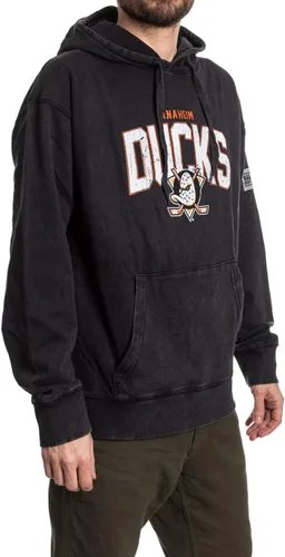Vista 3 de Calhoun NHL Sudadera con capucha unisex Acid Wash - Sudadera de forro polar vintage para fanáticos Anaheim Ducks