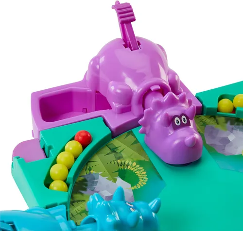 Vista 5 de Hasbro Gaming Hungry Hungry Hippos Dino Edition Juego de Mesa, Juego Preescolar para Edades de 4 Años en Adelante; para 2 a 4 Jugadores