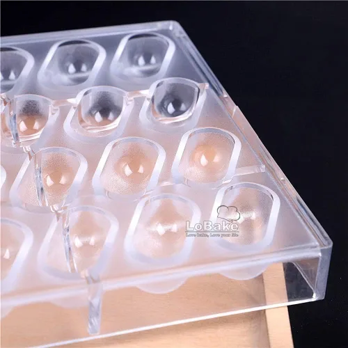 Vista 5 de 32 cavidades creativas ovaladas pastillas de purpurina forma de tableta PC policarbonato chocolate molde caramelo molde cubitos de hielo moldes DIY