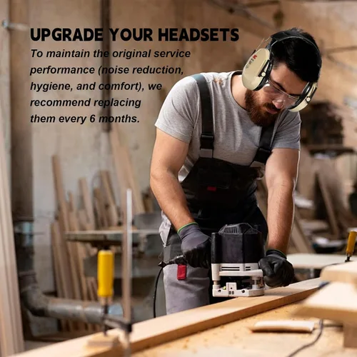 Vista 6 de Paquete de 2 almohadillas de espuma de repuesto para auriculares 3M Worktunes Connect, protectores auditivos, auriculares 90543 90541 101 - Suave