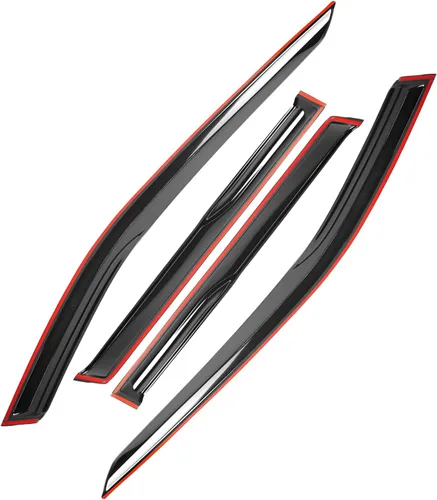 Vista 67 de Viseras para ventanas para Mazda 3 Sedán 4 puertas 2004 2005 2006 2007 2008 2009 estilo JDM Mugen, deflector de viento, protector solar y de lluvia