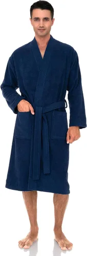 Vista 3 de TowelSelections - Bata de baño, de algodón turco, estilo quimono, para hombre