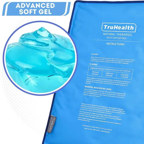 Vista 5 de Paquetes de hielo de gel reutilizables – Paquetes fríos para lesiones y recuperación quirúrgica – Envoltura de hielo contorneada para hombros