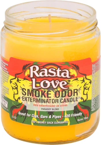 Vista 8 de Smoke Odor Exterminator - Vela en tarro de 13 oz, Trippy Hippie Hippie Trippy