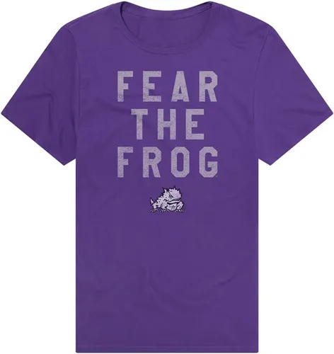 Vista 36 de Campus Lab Official NCAA Distressed Spirit Phrase Collegiate Classic Ring-Spun T-Shirt Unisex for Men & Women Collection